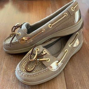 Women’s Size 6.5M Sperry Gold Shoes, New Without Tags